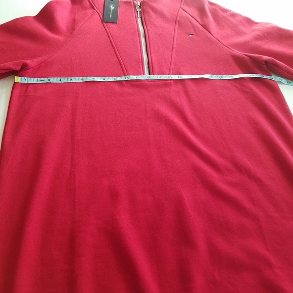 NWT Tommy Hilfiger Sneaker Dress Sweatshirt  Dress Red Size XXL - Picture 4 of 10
